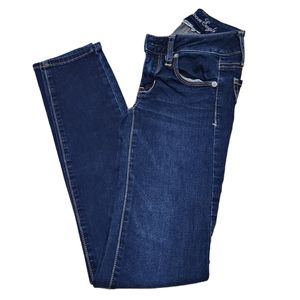 EUC American Eagle Super Stretch Skinny Jeans Dark Wash Size 00